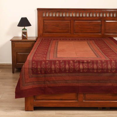 Bagh Hand Block Print Cotton Single Bedsheet (90 x 60 in) 20