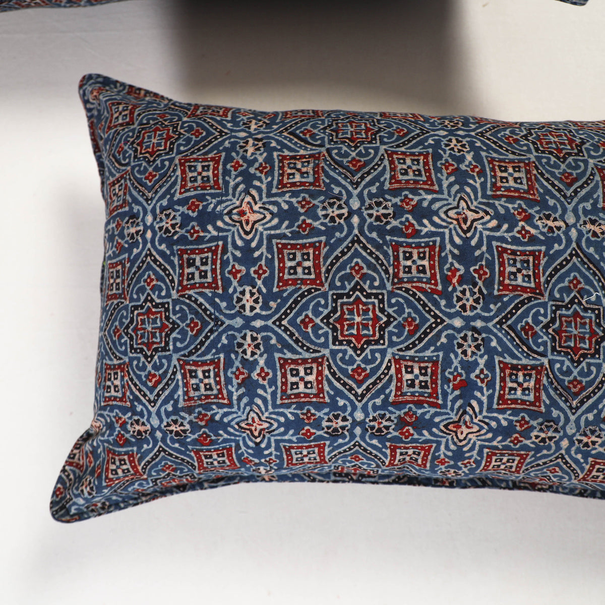 Blue - ajrakh hand block print pillow covers (set of 2) 125