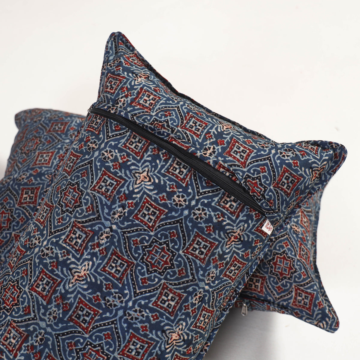 Blue - ajrakh hand block print pillow covers (set of 2) 125