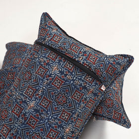 Blue - ajrakh hand block print pillow covers (set of 2) 125