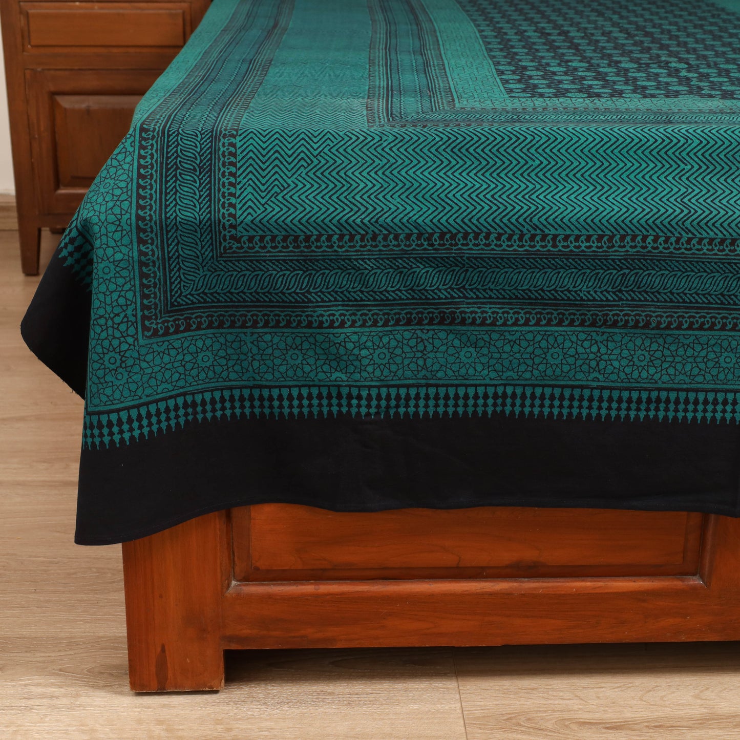 Bagh Hand Block Print Cotton Single Bedsheet (90 x 60 in) 21
