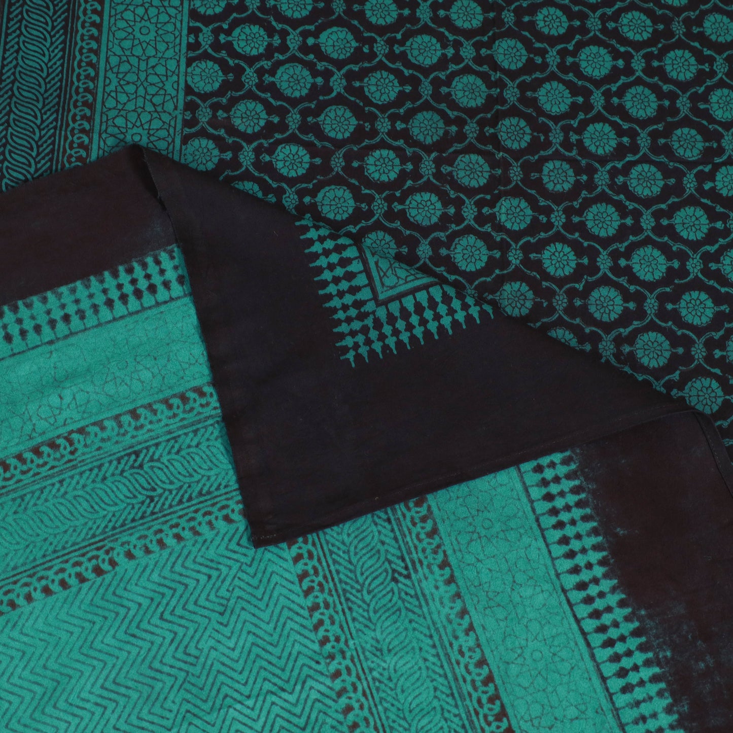 Bagh Hand Block Print Cotton Single Bedsheet (90 x 60 in) 21