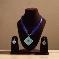 tikuli art handpainted necklace set