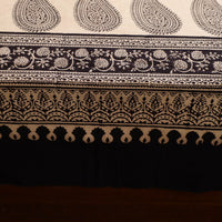 Black - Block Print Cotton Bagh Double Bed Sheet (108 x 90 in) 22