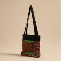 Handmade Mashru Silk Kutch Embroidery Sling Bag 06