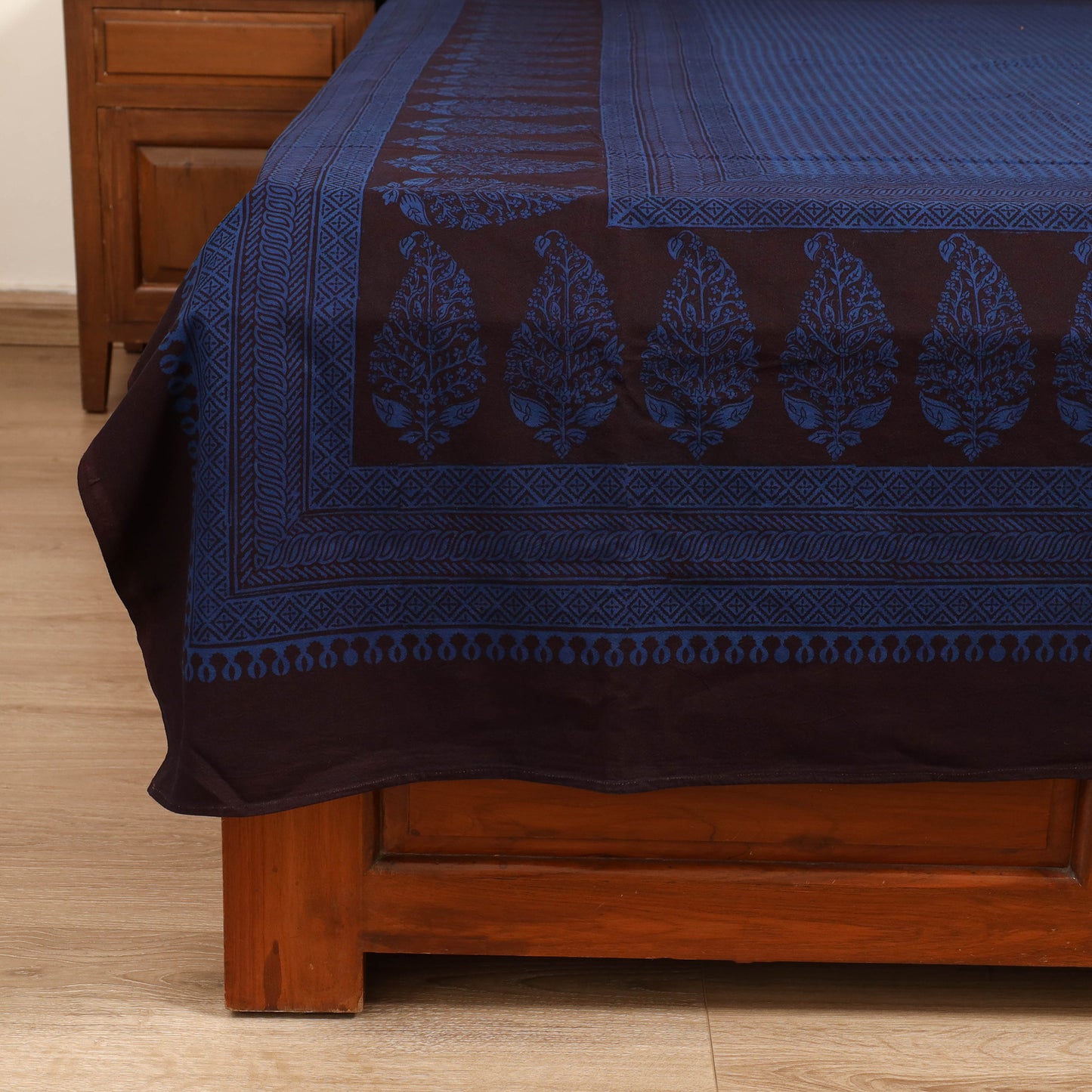 Bagh Hand Block Print Cotton Single Bedsheet (90 x 60 in) 23