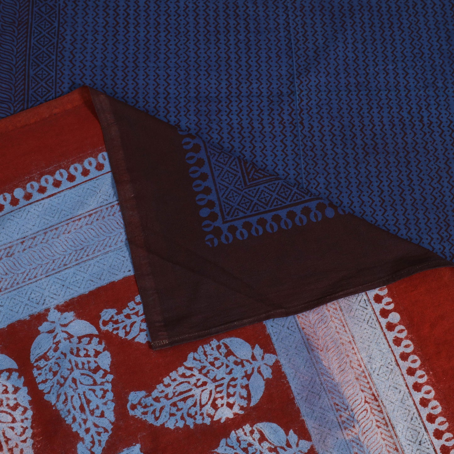 Bagh Hand Block Print Cotton Single Bedsheet (90 x 60 in) 23
