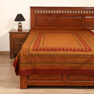 Bagh Hand Block Print Cotton Single Bedsheet (90 x 60 in) 24