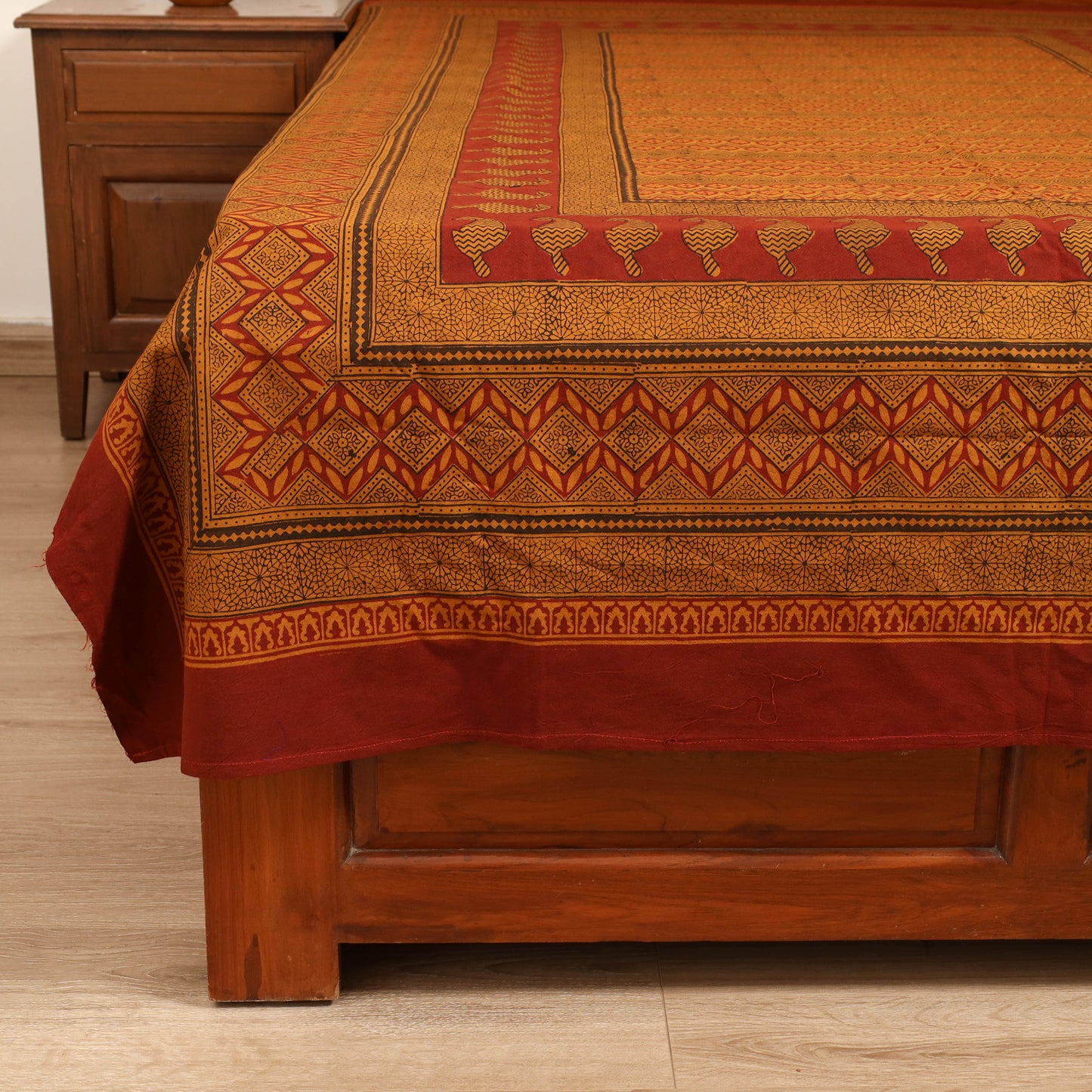 Bagh Hand Block Print Cotton Single Bedsheet (90 x 60 in) 24