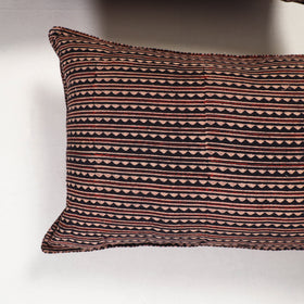 Brown - ajrakh hand block print pillow covers (set of 2)