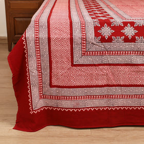 Bagh Hand Block Print Cotton Double Bedsheet (108 x 90 in) 02