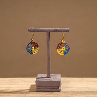 Tikuli Art Handpainted Wooden Earrings