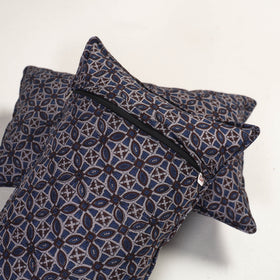 Blue - ajrakh hand block print pillow covers (set of 2) 132