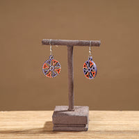 Tikuli Art Handpainted Wooden Earrings