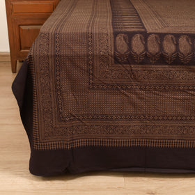 Bagh Hand Block Print Cotton Double Bedsheet (108 x 90 in) 04