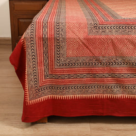 Bagh Hand Block Print Cotton Double Bedsheet (108 x 90 in) 05