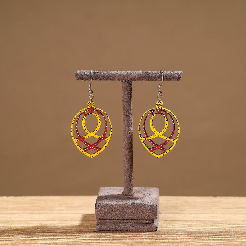 Tikuli Art Handpainted Wooden Earrings