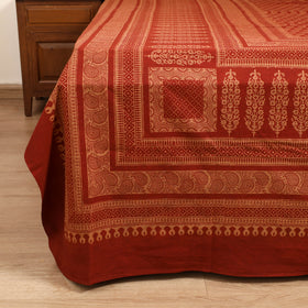 Bagh Hand Block Print Cotton Double Bedsheet (108 x 90 in) 06