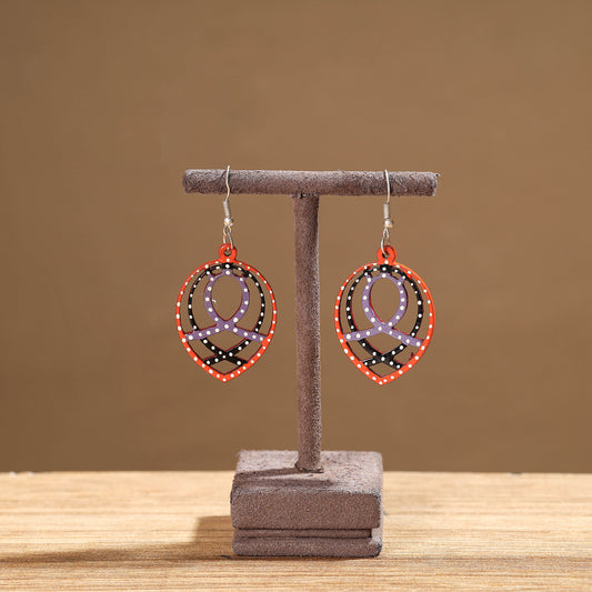 Tikuli Art Handpainted Wooden Earrings