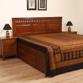 Bagh Hand Block Print Cotton Double Bedsheet (108 x 90 in) 07