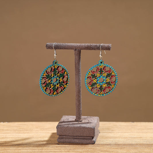 handpainted wooden earrings