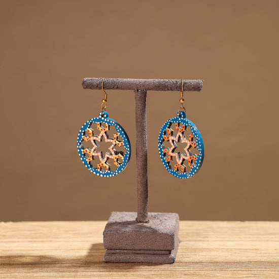 Tikuli Art Handpainted Wooden Earrings