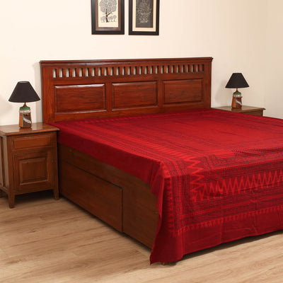 Bagh Hand Block Print Cotton Double Bedsheet (108 x 90 in) 10