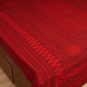Bagh Hand Block Print Cotton Double Bedsheet (108 x 90 in) 10