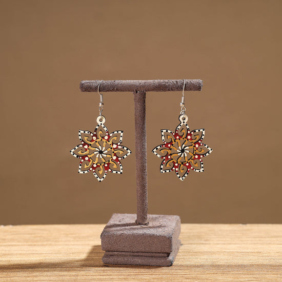 Tikuli Art Handpainted Wooden Earrings