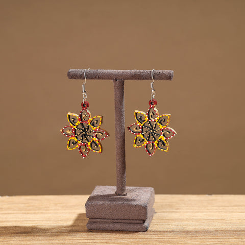 Tikuli Art Handpainted Wooden Earrings