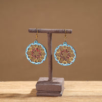 handpainted wooden earrings