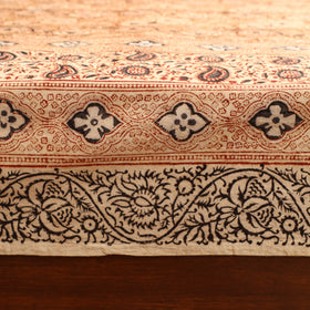 Pedana Hand Block Kalamkari Print Double Bedsheet (108 x 90 in) 17