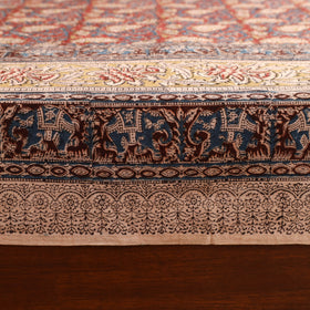 Pedana Hand Block Kalamkari Print Double Bedsheet (108 x 90 in) 18