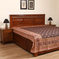 Pedana Hand Block Kalamkari Print Double Bedsheet (108 x 90 in) 20