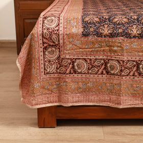Pedana Hand Block Kalamkari Print Double Bedsheet (108 x 90 in) 20