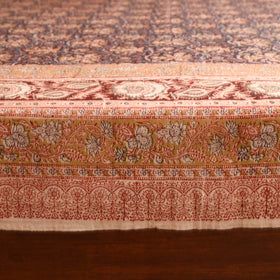 Pedana Hand Block Kalamkari Print Double Bedsheet (108 x 90 in) 20