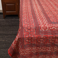 Red - Ajrakh Print Double Tagai Kantha Bed Cover 46