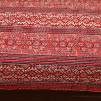 Red - Ajrakh Print Double Tagai Kantha Bed Cover 46