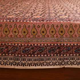 Pedana Hand Block Kalamkari Print Double Bedsheet (108 x 90 in) 25