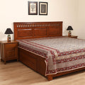 Pedana Hand Block Kalamkari Print Double Bedsheet (108 x 90 in) 26