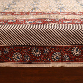 Pedana Hand Block Kalamkari Print Double Bedsheet (108 x 90 in) 26