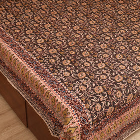 Pedana Hand Block Kalamkari Print Double Bedsheet (108 x 90 in) 23