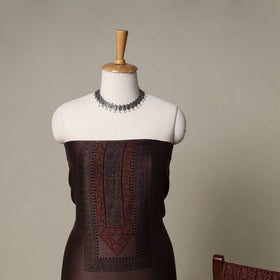 Bagh Hand Block Print Natural Dyed Chanderi Silk 3pc Unstitched Dress Material Suit Set 68
