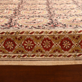 Pedana Hand Block Kalamkari Print Single Bedsheet (90 x 60 in) 05