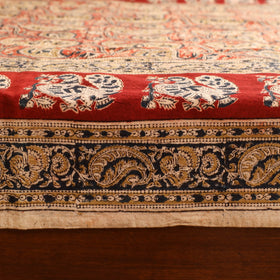 Pedana Hand Block Kalamkari Print Single Bedsheet (90 x 60 in) 06