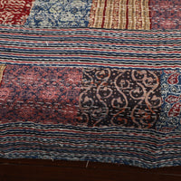 Multicolor - Ajrakh Print Patchwork Double Tagai Kantha Bed Cover 59