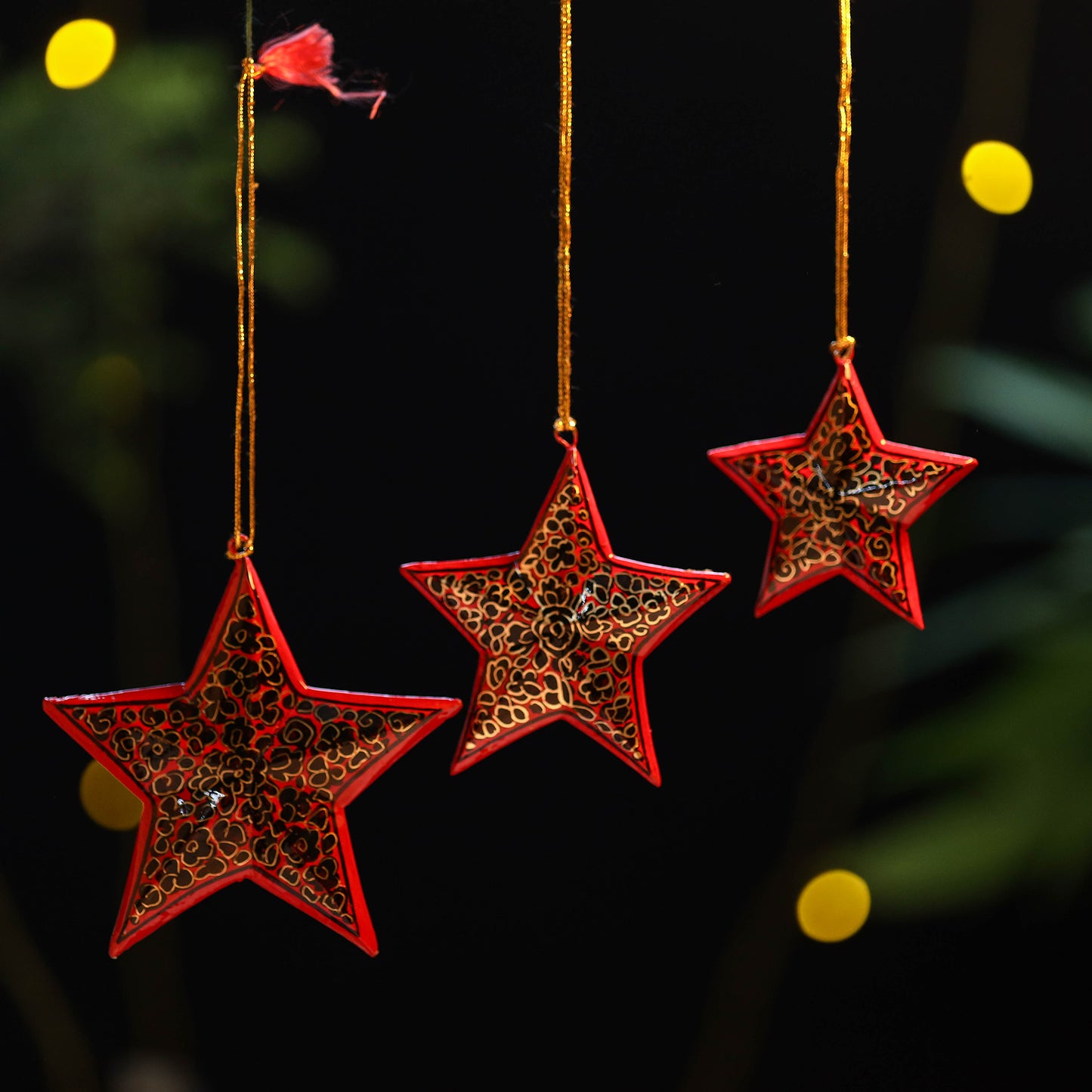 Star - Kashmir Handpainted Christmas Decor Ornament 20