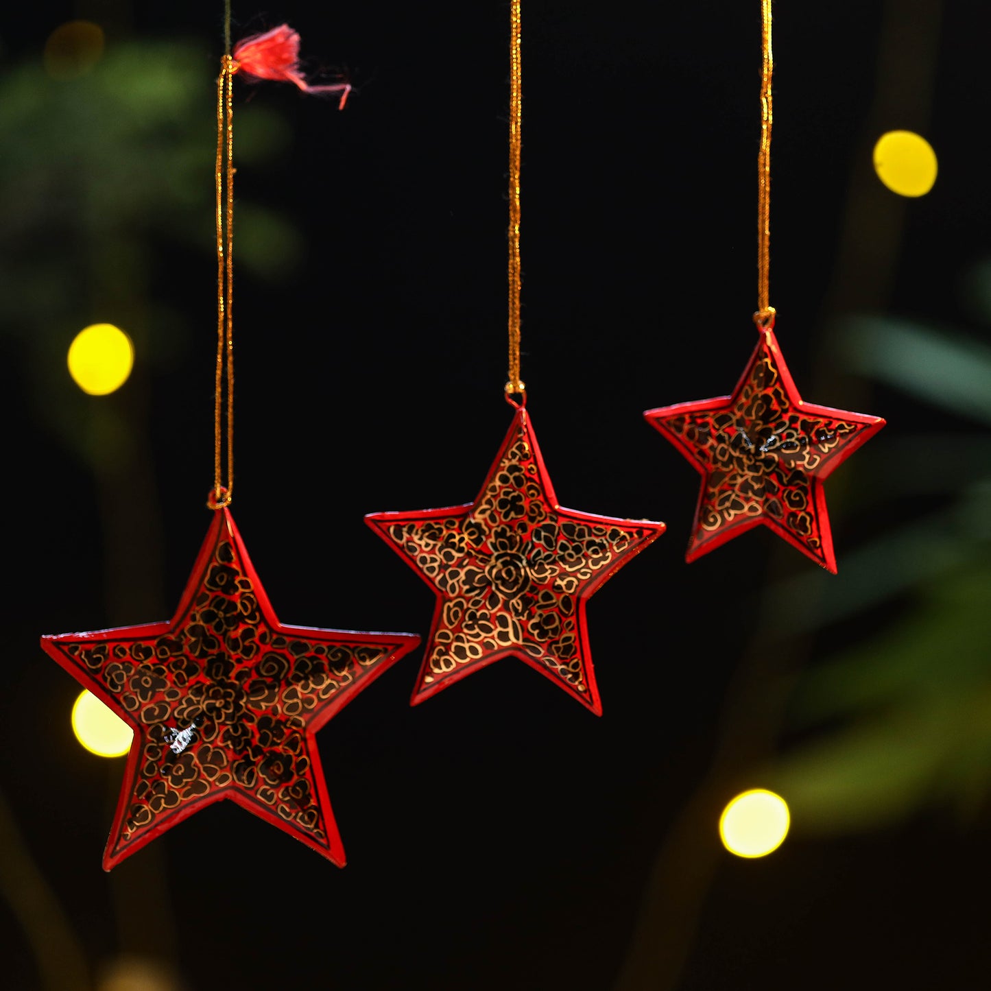 Star - Kashmir Handpainted Christmas Decor Ornament 20