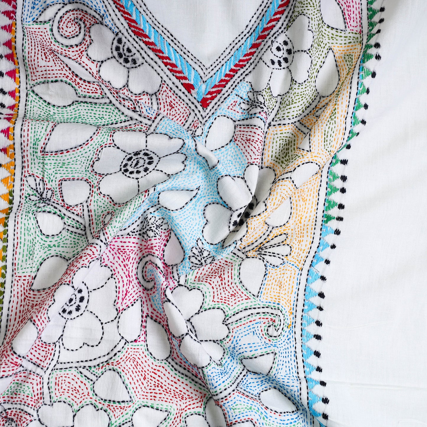 Kantha Embroidery Kurta Material