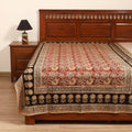 Pedana Hand Block Kalamkari Print Single Bedsheet (90 x 60 in) 11